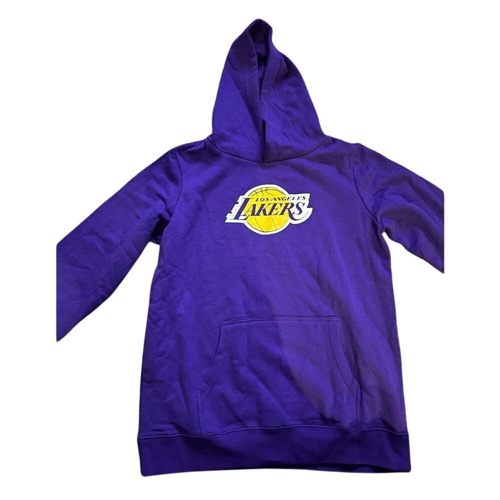 Los Angeles Lakers Hoodie Purple Pullover NBA Basketball Graphic‎ Sweatshirt